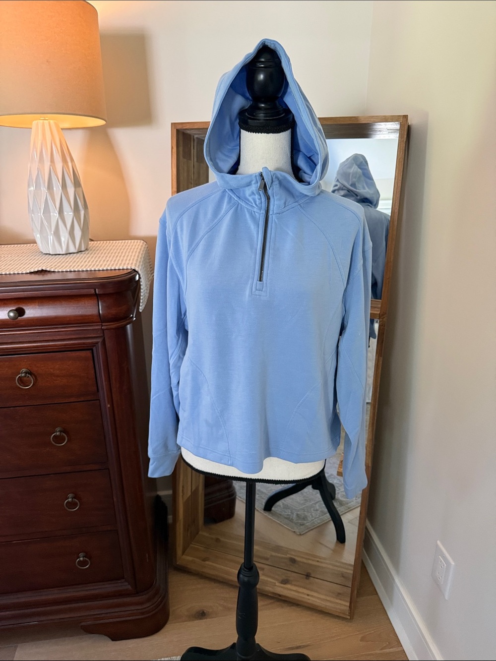 Avia Light Blue Men’s Hooded Zip Pullover